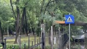 VIDEO O femeie s-a stins din viață, după vijelia din Capitală. Un acoperiș a căzut peste ea